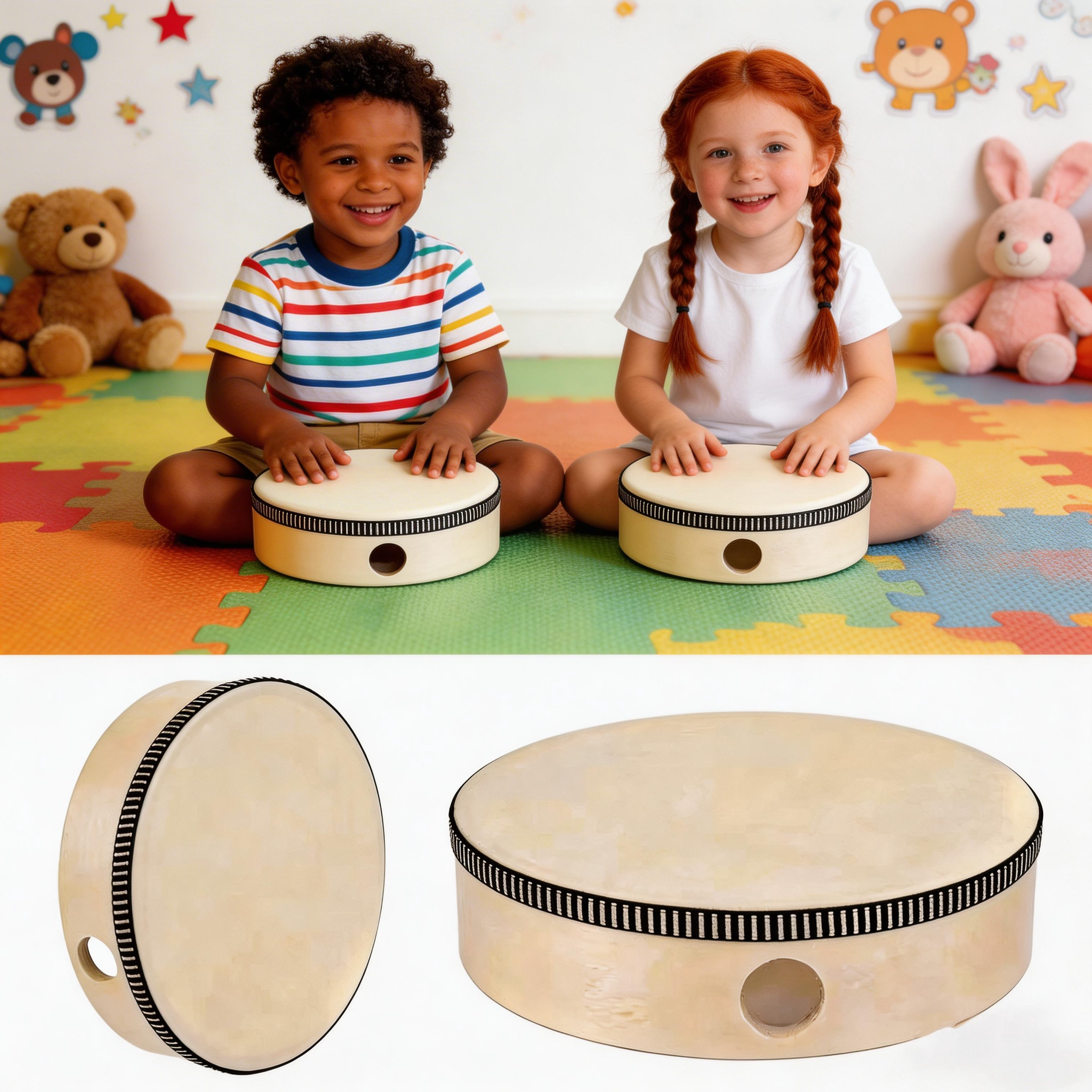 Musical Instruments Easy - Educational Musical Instrument Toy 4/6Inch Wooden