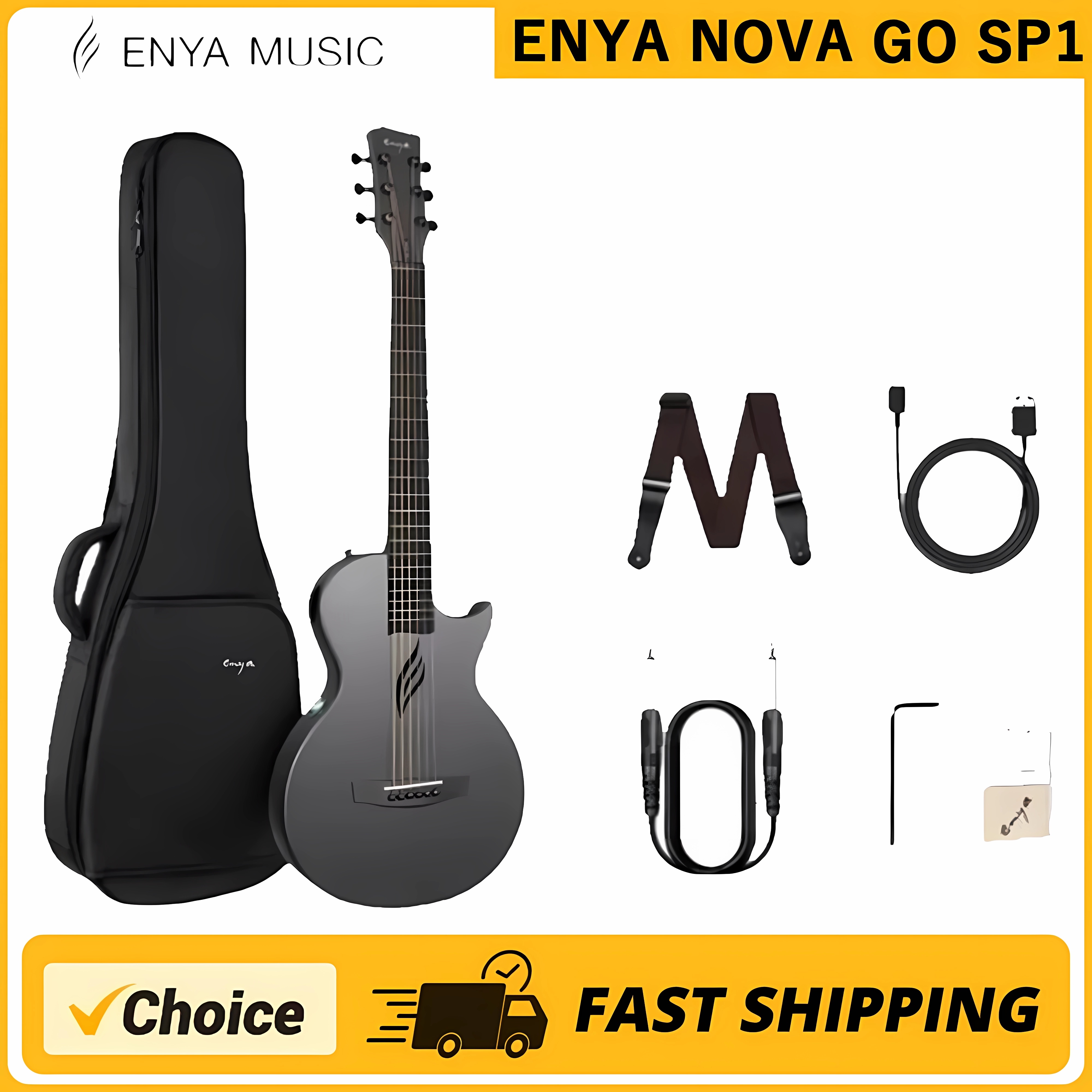 Acoustic Guitar Dreadnought - Enya NOVA GO SP1 Electric Guitar