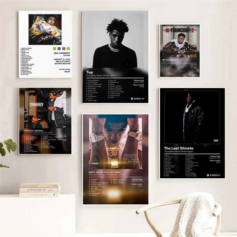 Musical Instrument Painting - Poster Prints YoungBoy Never Broke Again