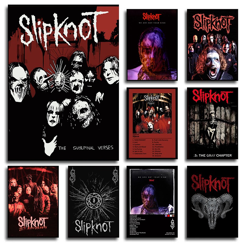 Musical Instrument Painting - Heavy Metal Band Rap-Metal Music S-Slipknot