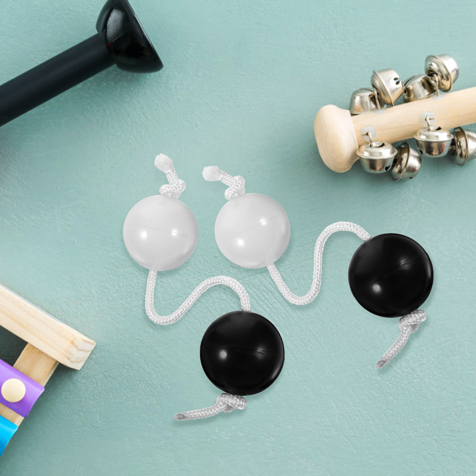 A Musical Instrument You Shake - 2Pcs Rhythm Balls Shaker Percussion Instrument