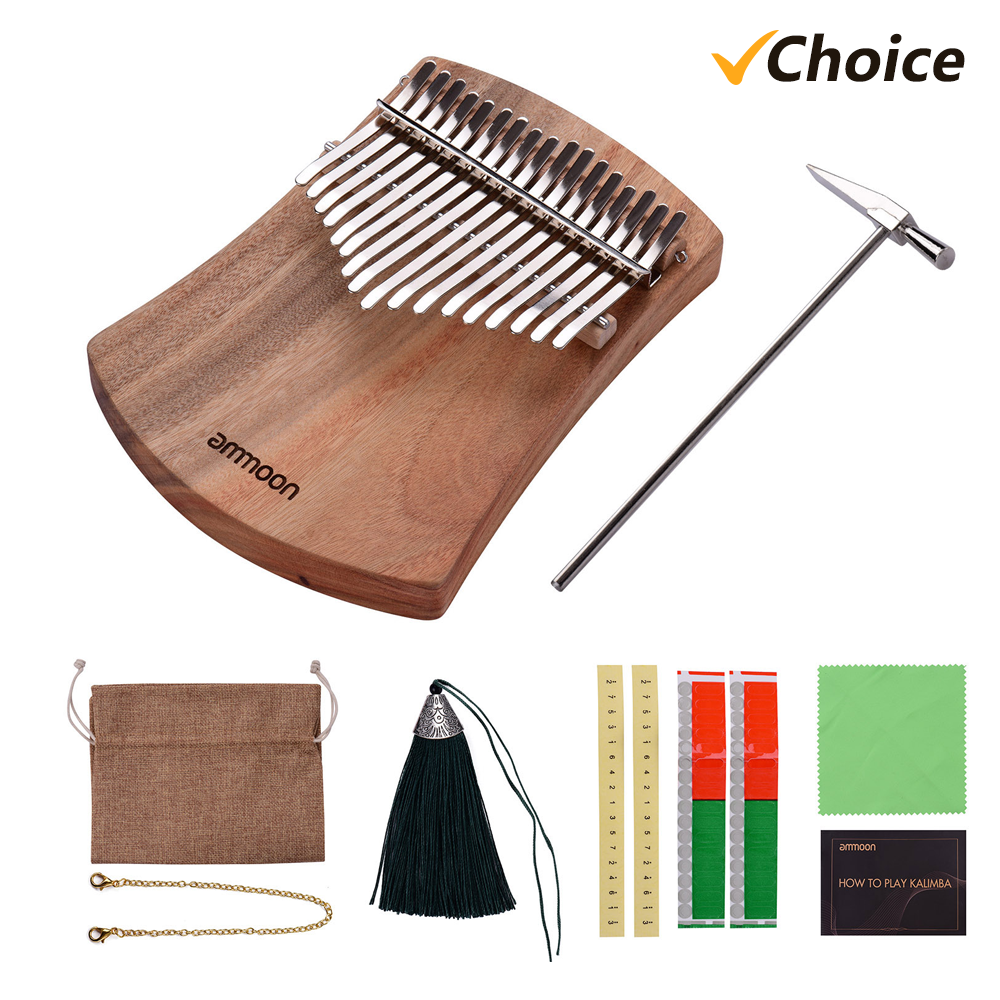 Musical Instrument African - 17-Key Thumb Piano Kalimba Camphorwood C