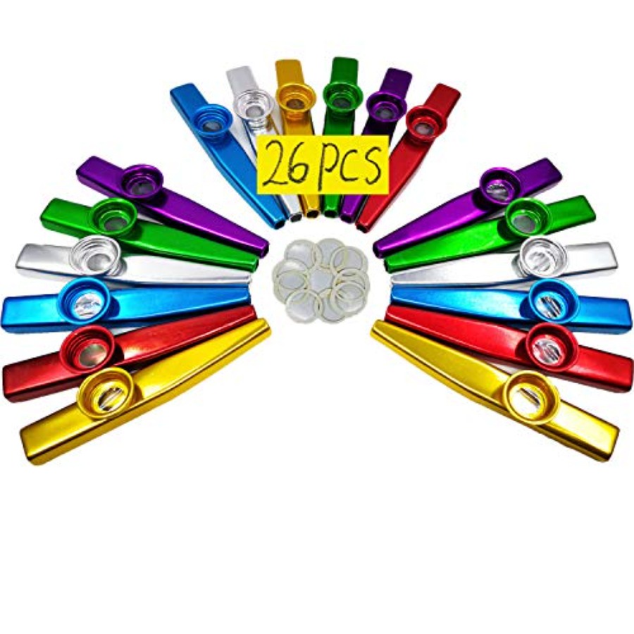 Musical Instrument Ukulele - 26Pcs Metal Kazoos With 20Pcs Kazoo
