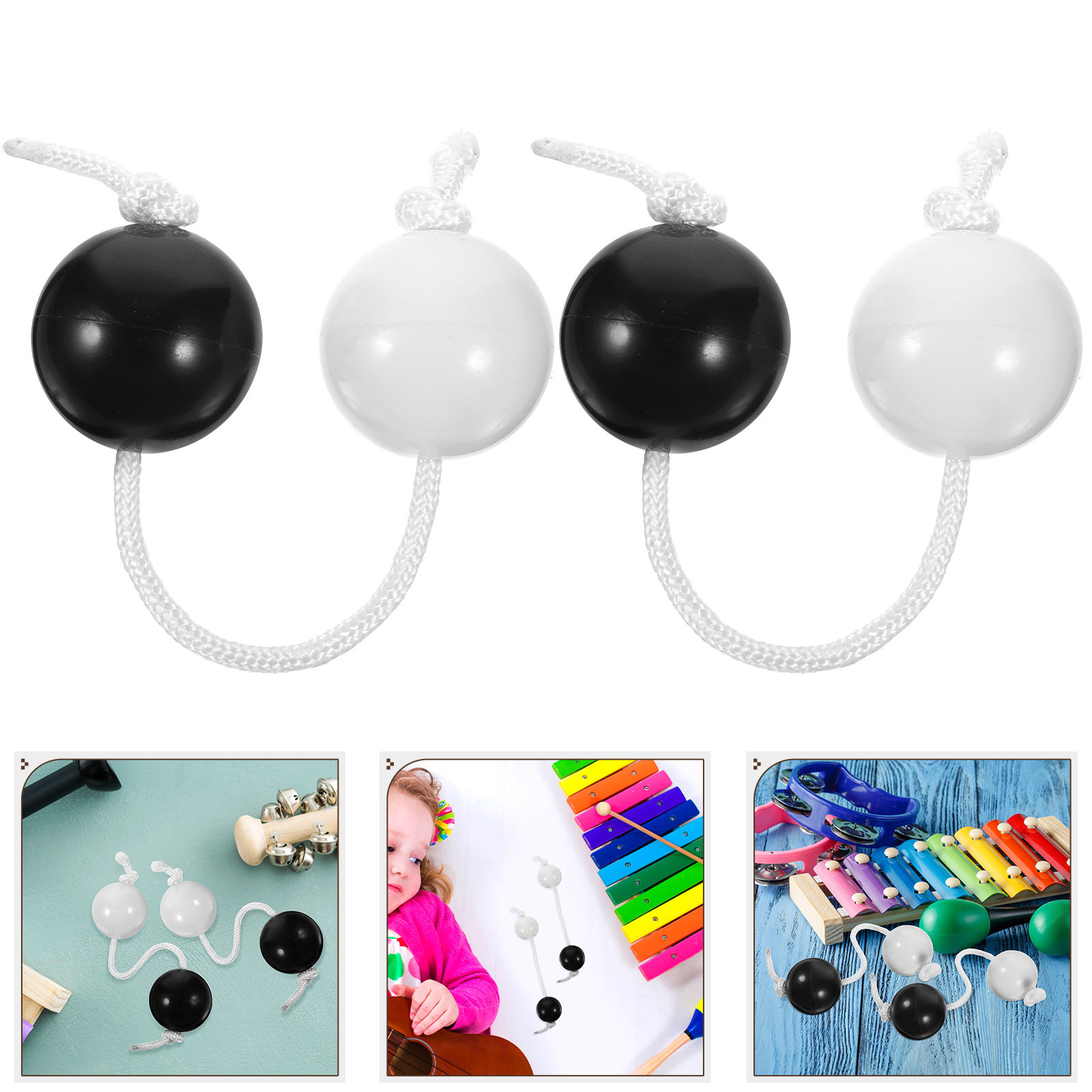 Musical Instrument African - 2Pcs Rhythm Balls Shaker Safe Materials
