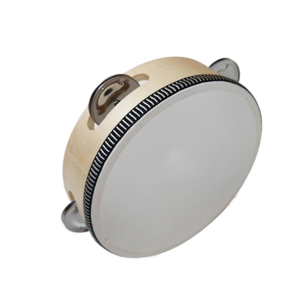 Tambourine Hand Drum - 4/6/8/10 Inch Hand Held Drum Wooden