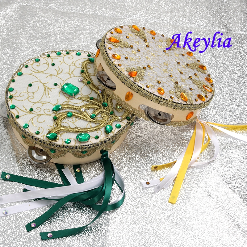green circular Hand Drum Tambo - Tambourine Hand Drum incelemesi ve fiyatı
