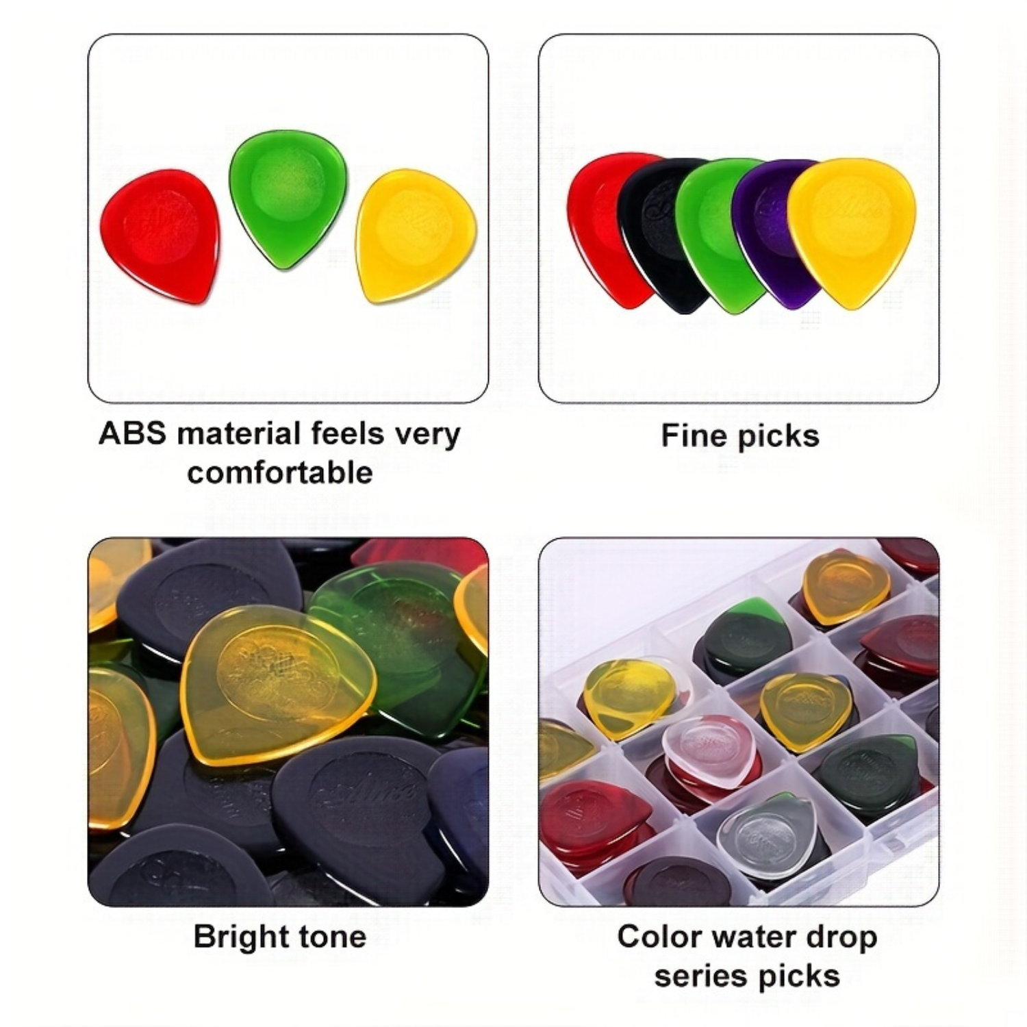 15pcs color guitar pick 1mm/2m - Acoustic Guitar Dreadnought incelemesi ve fiyatı