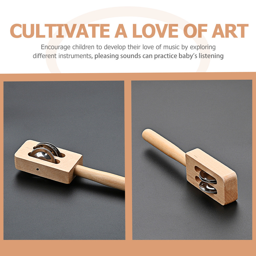 Baby Wooden Hand Bell Educatio - A Musical Instrument You Shake incelemesi ve fiyatı