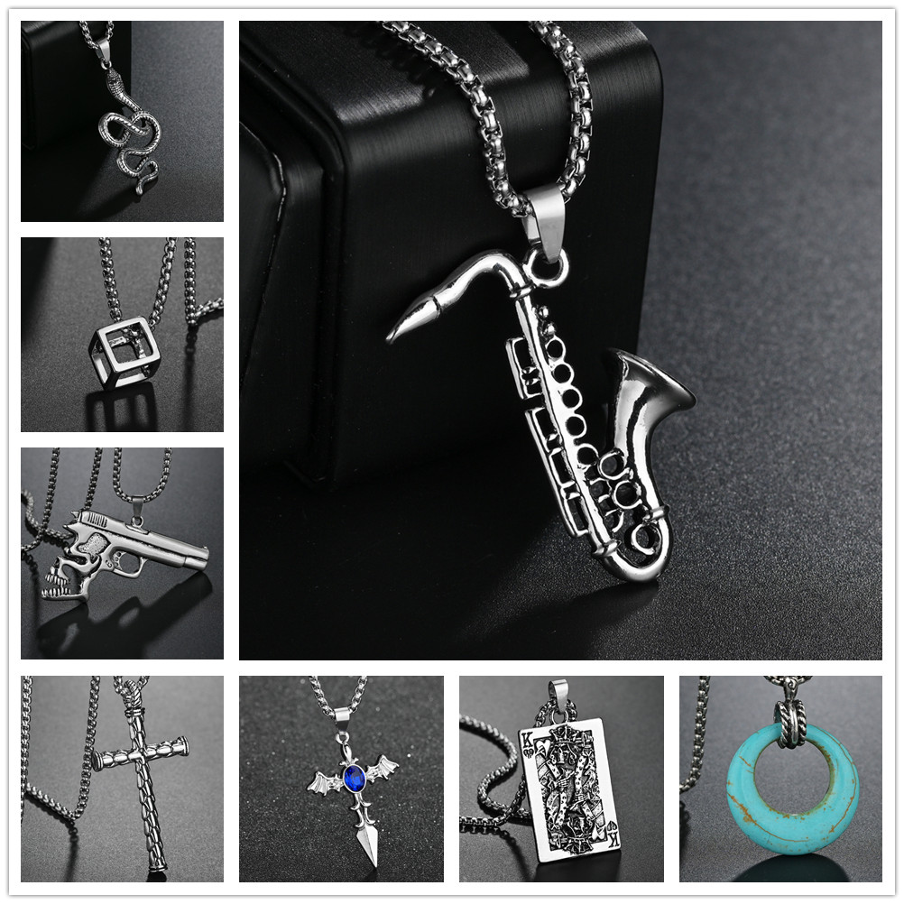 Classic Saxophone Men Necklace - Musical Instrument All incelemesi ve fiyatı