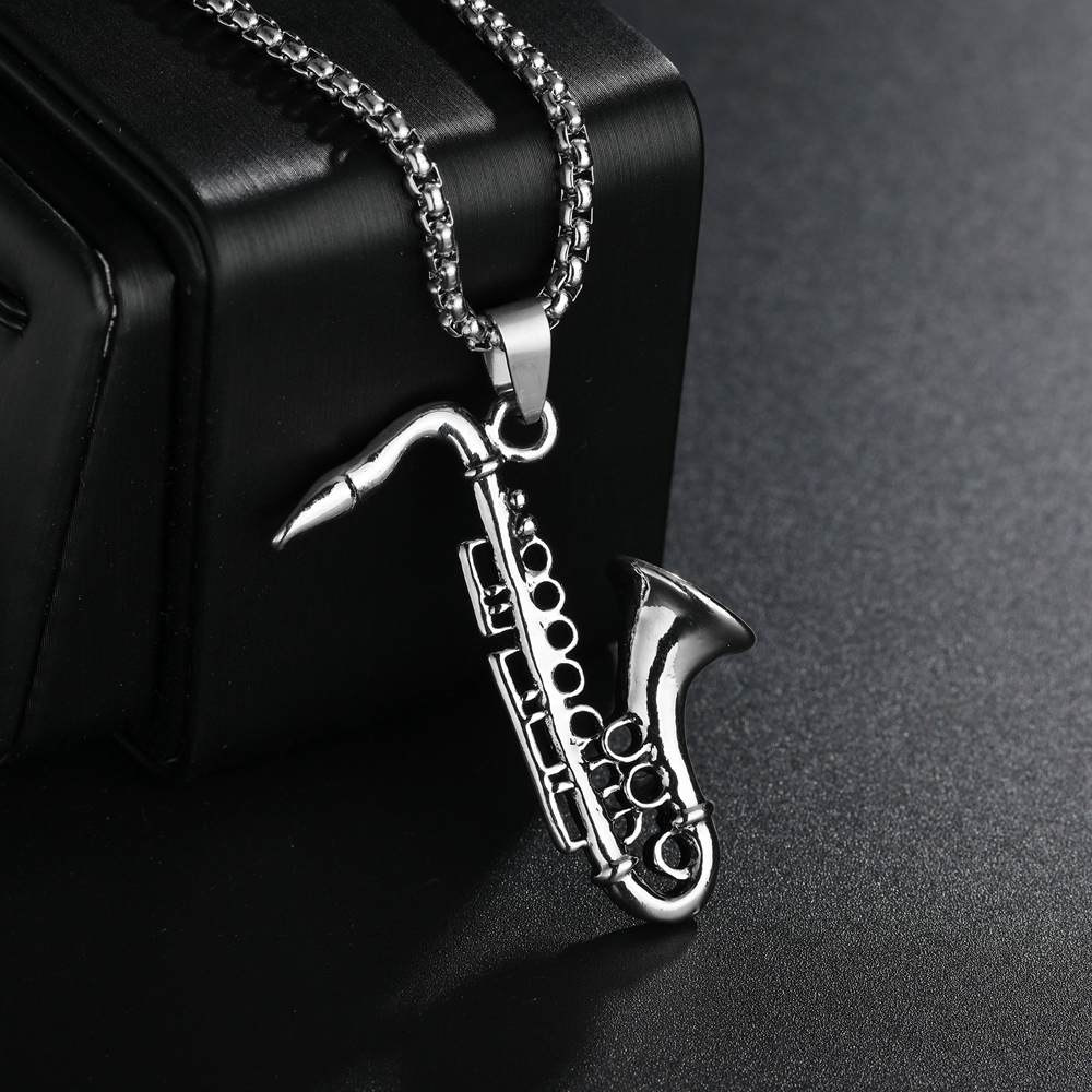 Classic Saxophone Men Necklace - Musical Instrument All incelemesi ve fiyatı