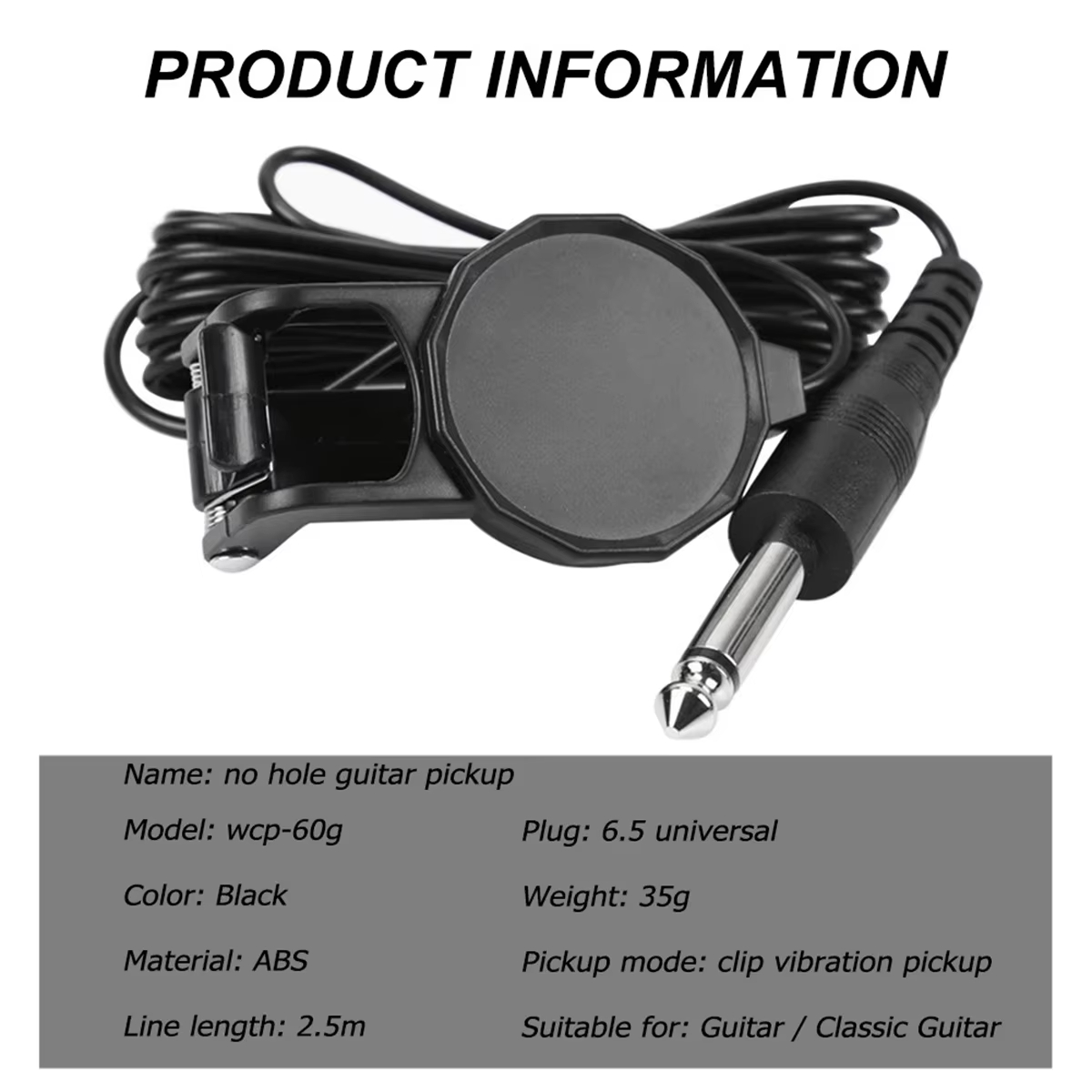 Audio Jack Clip On Pickup/2.5  - Musical Instruments Easy incelemesi ve fiyatı