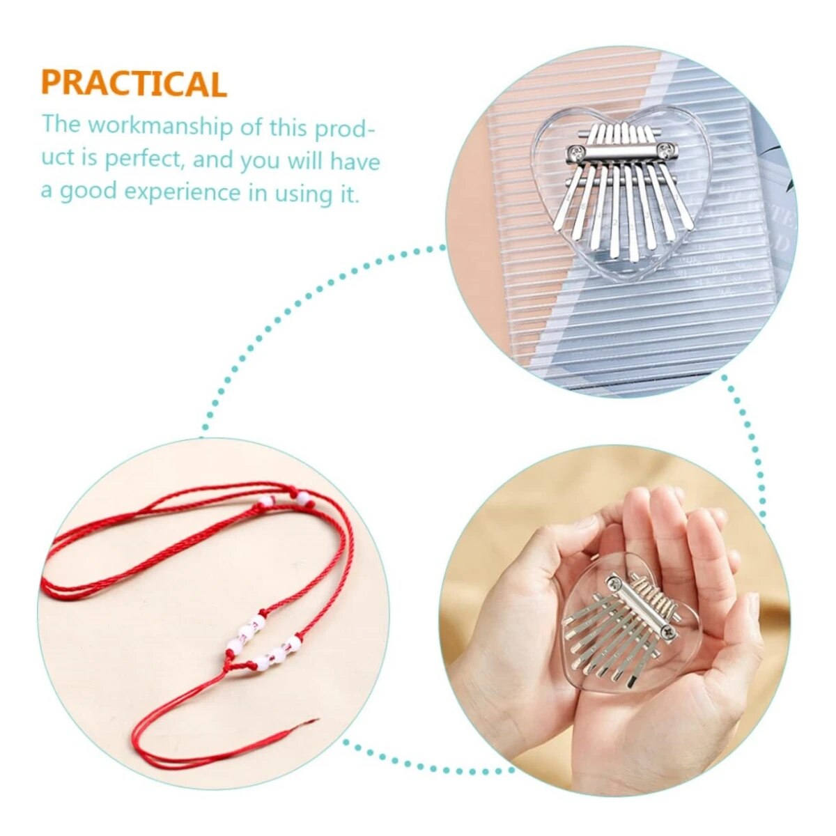 Miwayer 8 Keys Mini Kalimba Ra - Musical Instrument African incelemesi ve fiyatı