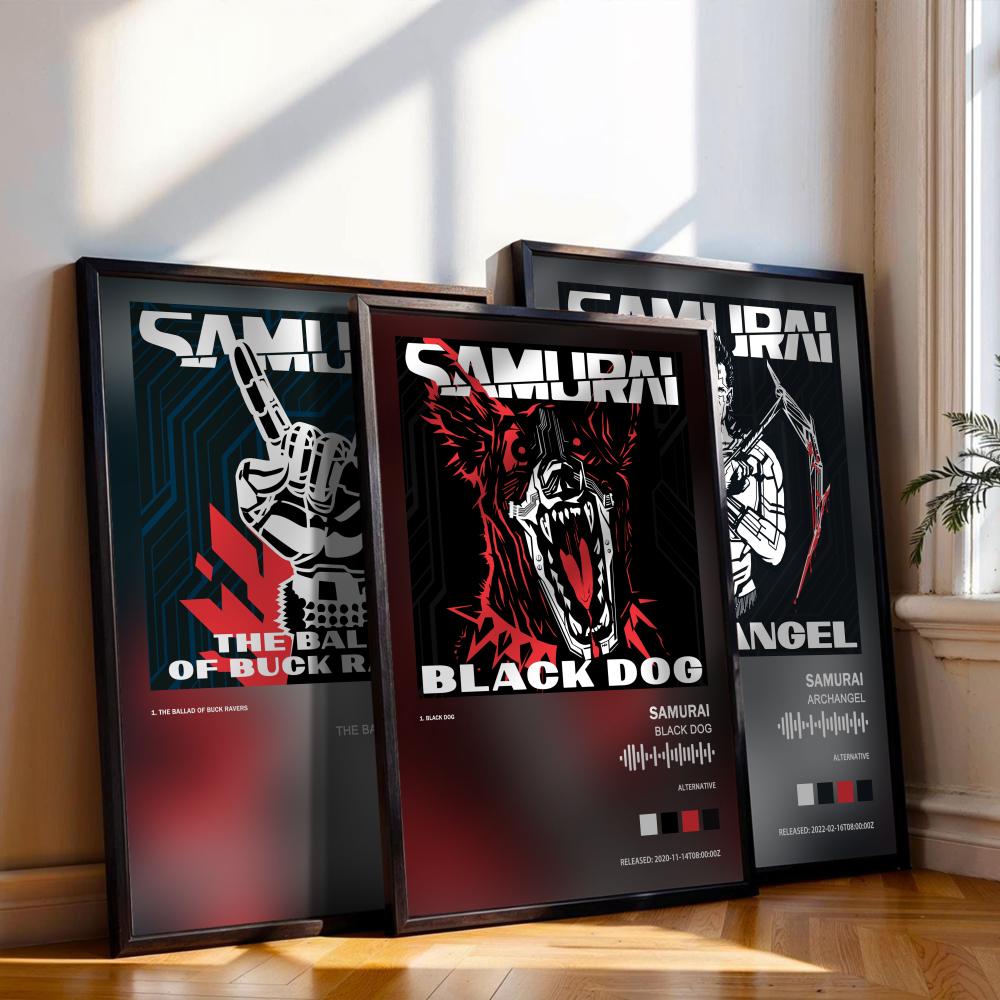 Cyberpunks Samurai Poster Musi - Musical Instrument Painting incelemesi ve fiyatı