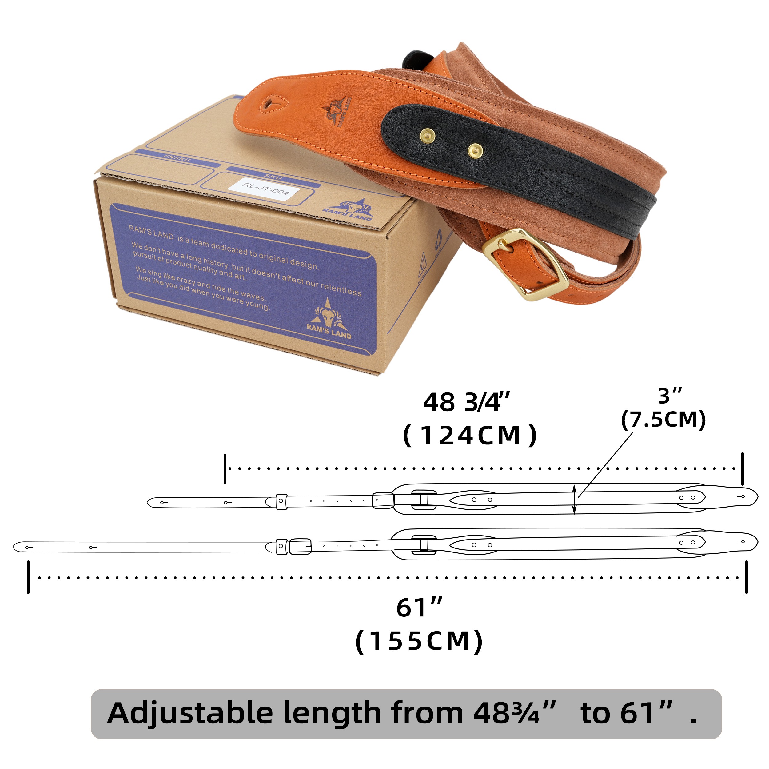 3 inch Wide Leather Guitar Str - Musical Instrument Band incelemesi ve fiyatı