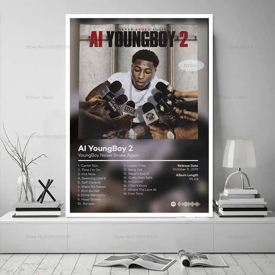 Poster Prints YoungBoy Never B - Musical Instrument Painting incelemesi ve fiyatı