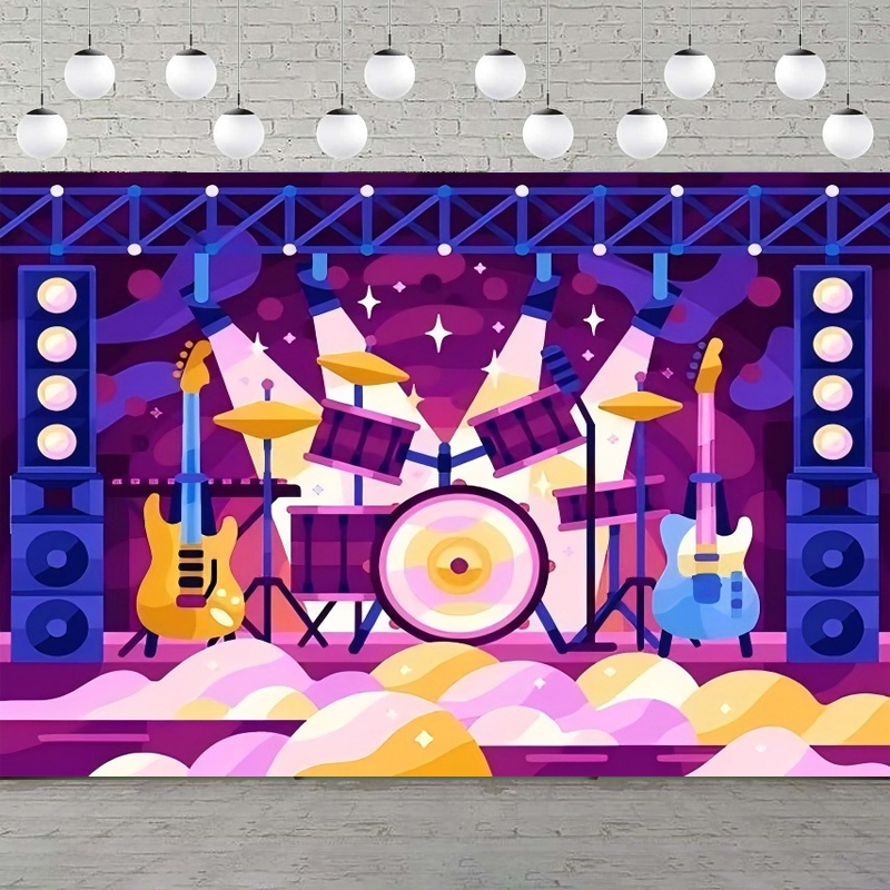 Photography Backdrop Rock Star - Musical Instrument You Blow incelemesi ve fiyatı