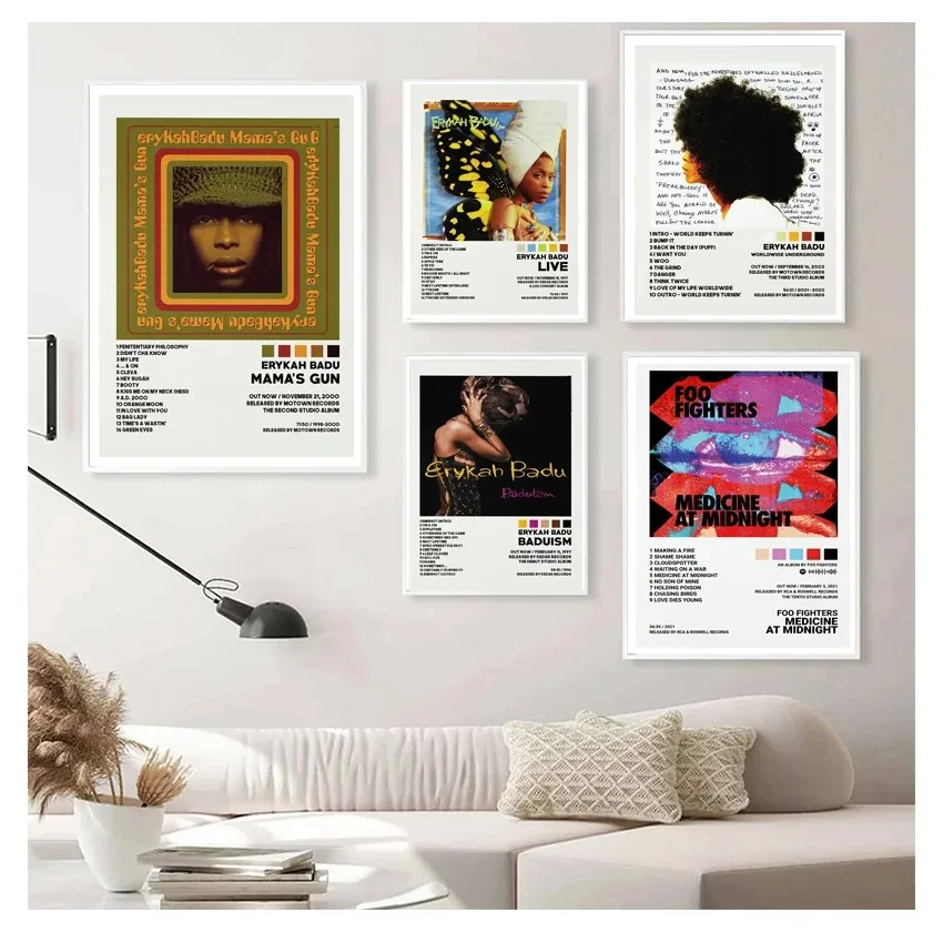 Star Music Album Cover Erykah  - Musical Instrument Painting incelemesi ve fiyatı