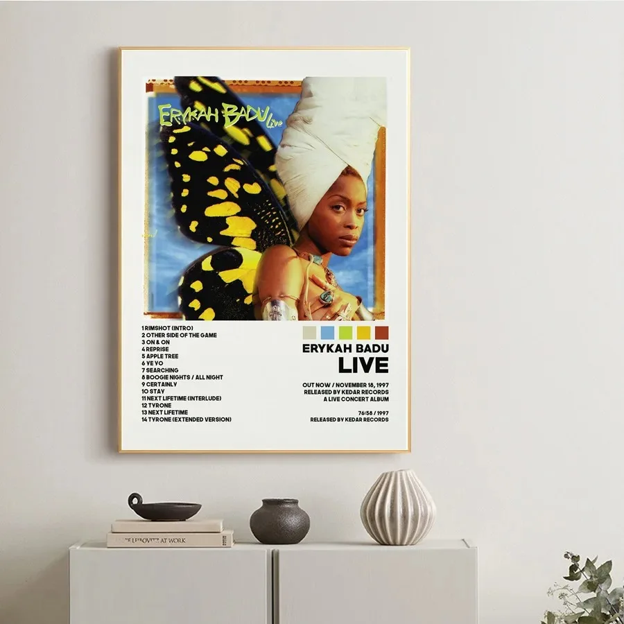 Star Music Album Cover Erykah  - Musical Instrument Painting incelemesi ve fiyatı