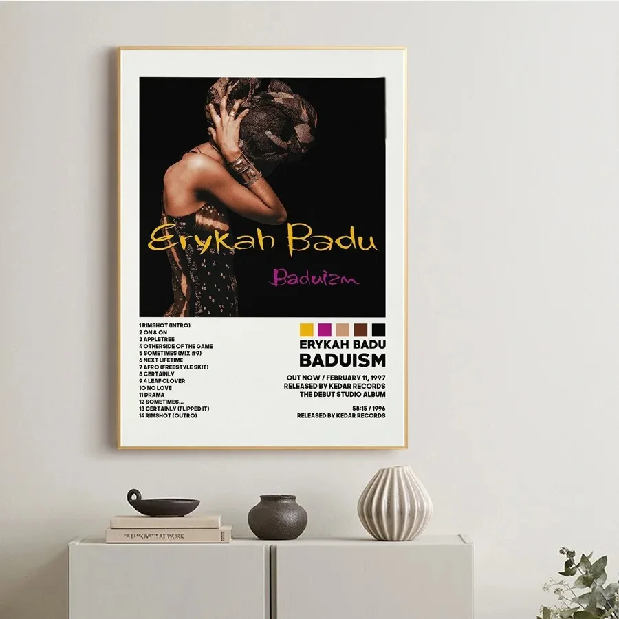 Star Music Album Cover Erykah  - Musical Instrument Painting incelemesi ve fiyatı