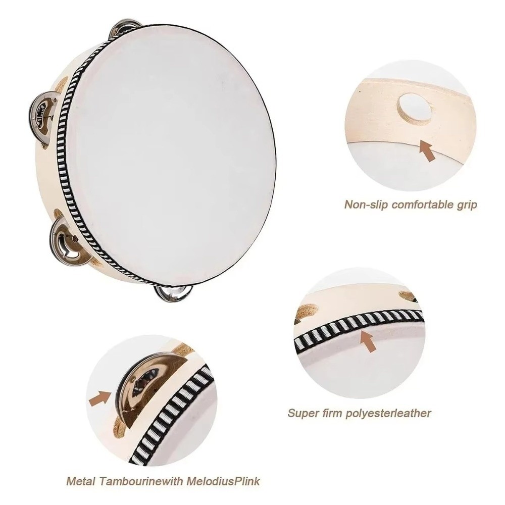 4/6/8/10 Inch Hand Held Drum W - Tambourine Hand Drum incelemesi ve fiyatı