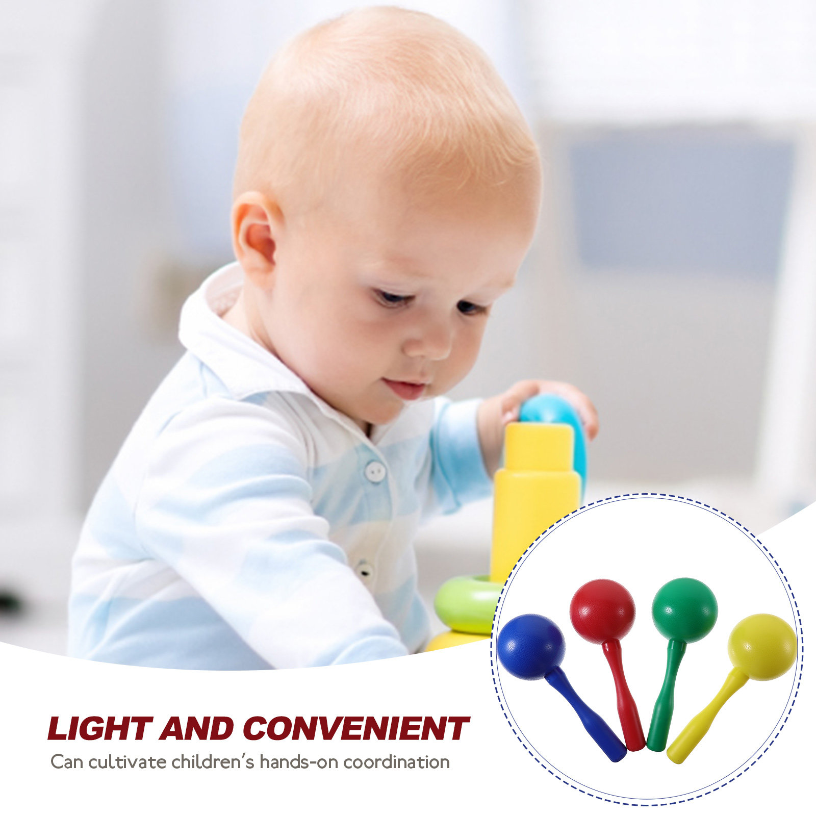 8Pcs Shaking Maracas Musical E - A Musical Instrument You Shake incelemesi ve fiyatı