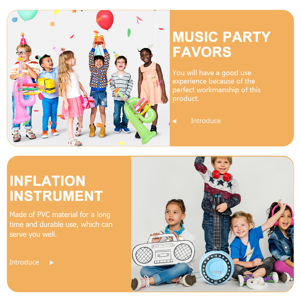 4 Pcs Inflatable Musical Instr - Musical Instrument You Blow incelemesi ve fiyatı
