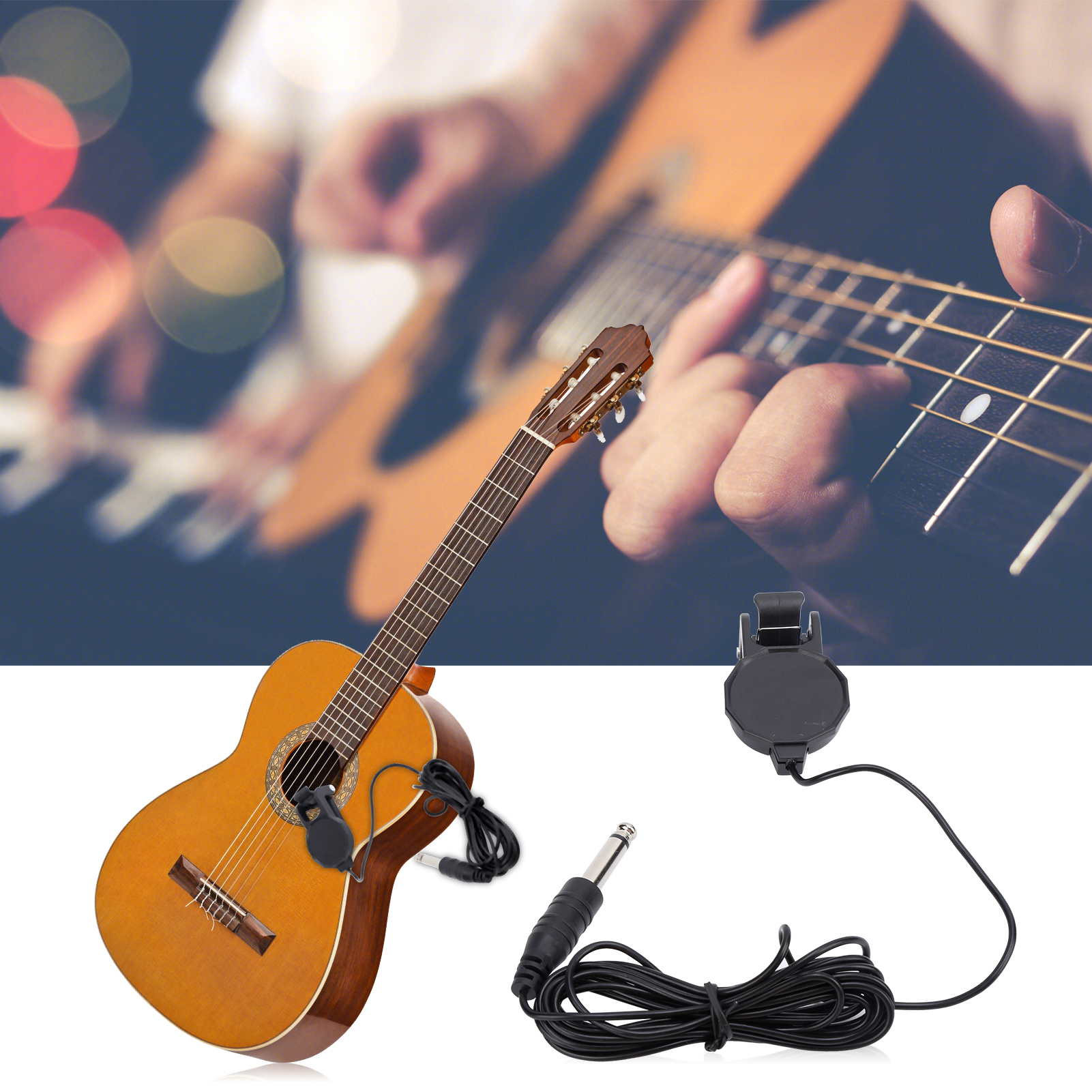 Clip-On Pickup Microphone Piez - Musical Instrument Ukulele incelemesi ve fiyatı