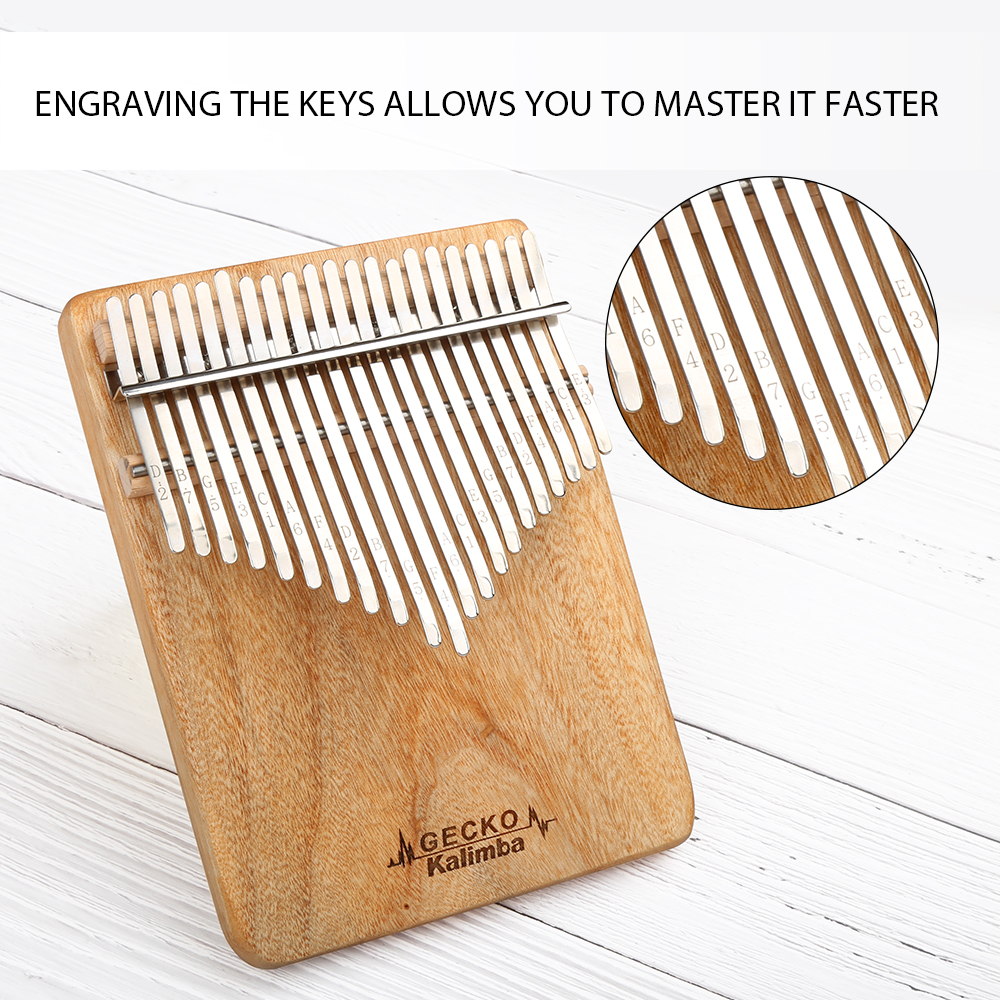 GECKO Kalimba 21-Key Camphor W - Musical Instrument African incelemesi ve fiyatı