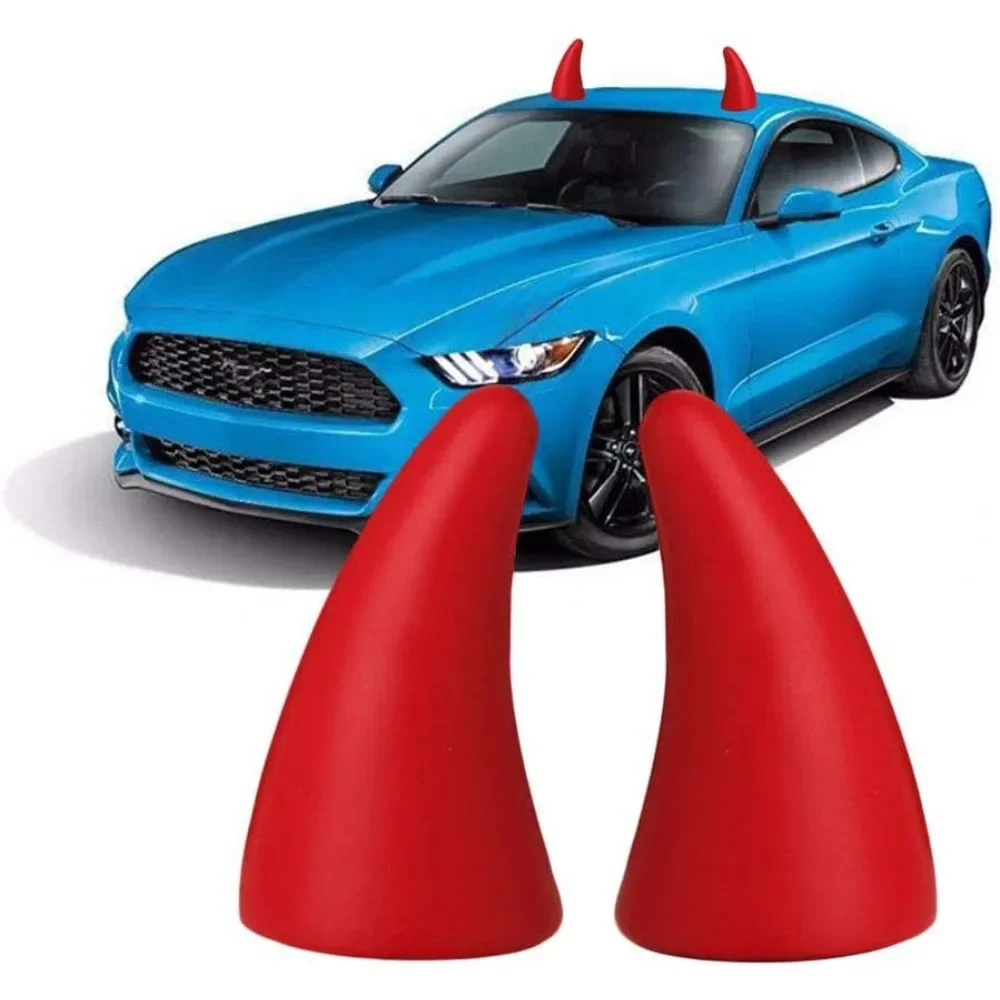 1/2PCS 3D Devil Horn Car Roof  - Musical Instrument Trumpet incelemesi ve fiyatı