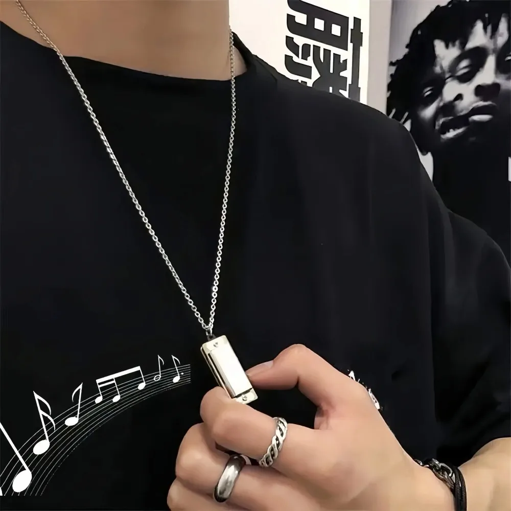 Mini Harmonica Necklace Men an - Musical Instrument You Blow incelemesi ve fiyatı