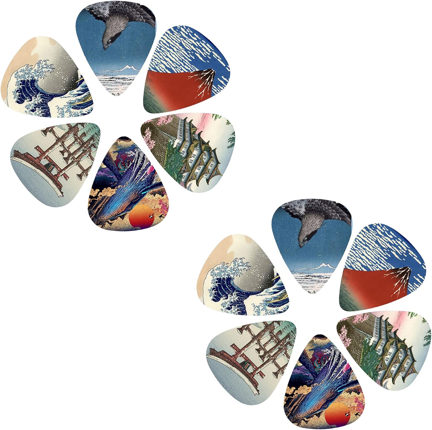 New 12pcs/set  Guitar Picks -  - Musical Instrument Painting incelemesi ve fiyatı