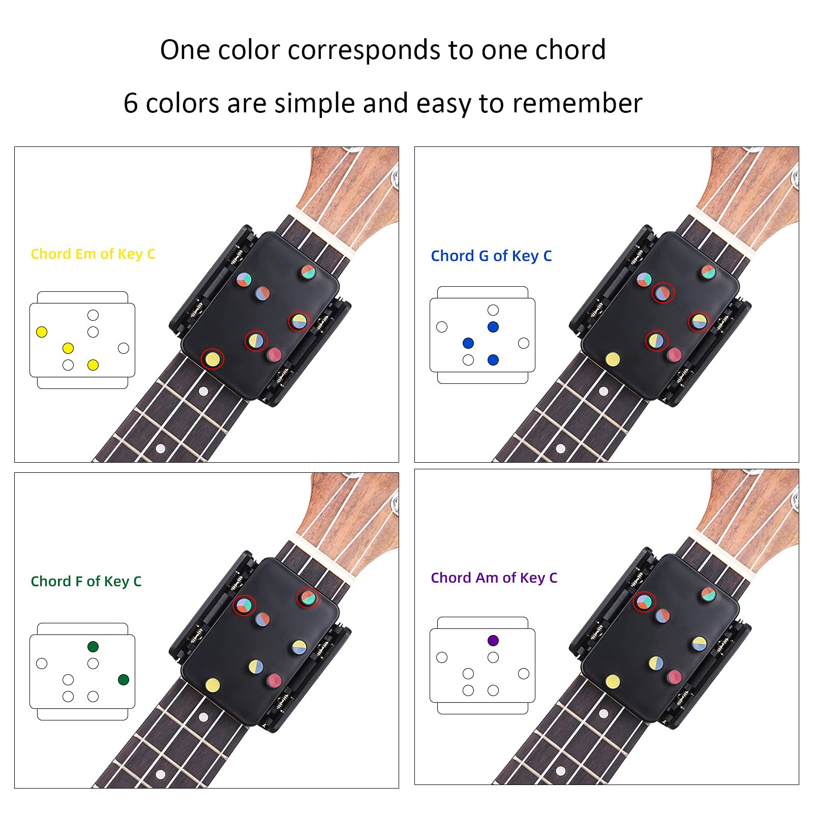 Ukulele Chord Trainer Portable - Musical Instruments Easy incelemesi ve fiyatı