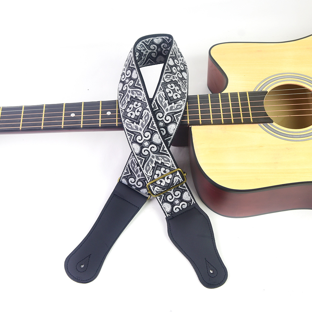 Guitar Strap Embroidered Print - Musical Instruments Easy incelemesi ve fiyatı