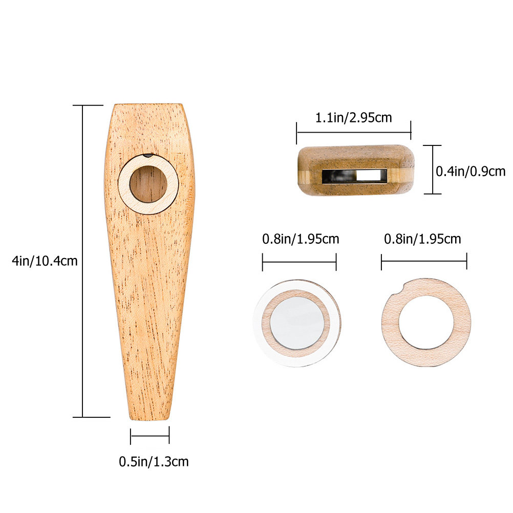 1Set Wooden Kazoo Musical Inst - Musical Instrument All incelemesi ve fiyatı