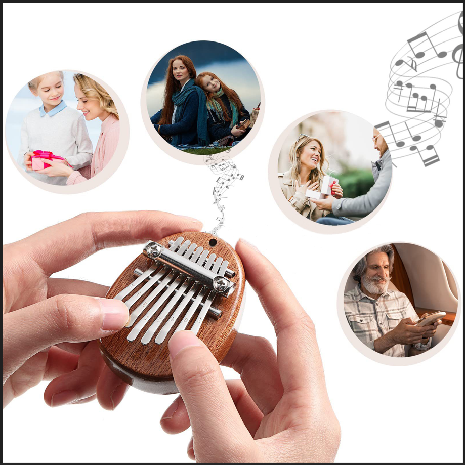 Mini Kalimba 8 Key Thumb Piano - Musical Instrument African incelemesi ve fiyatı