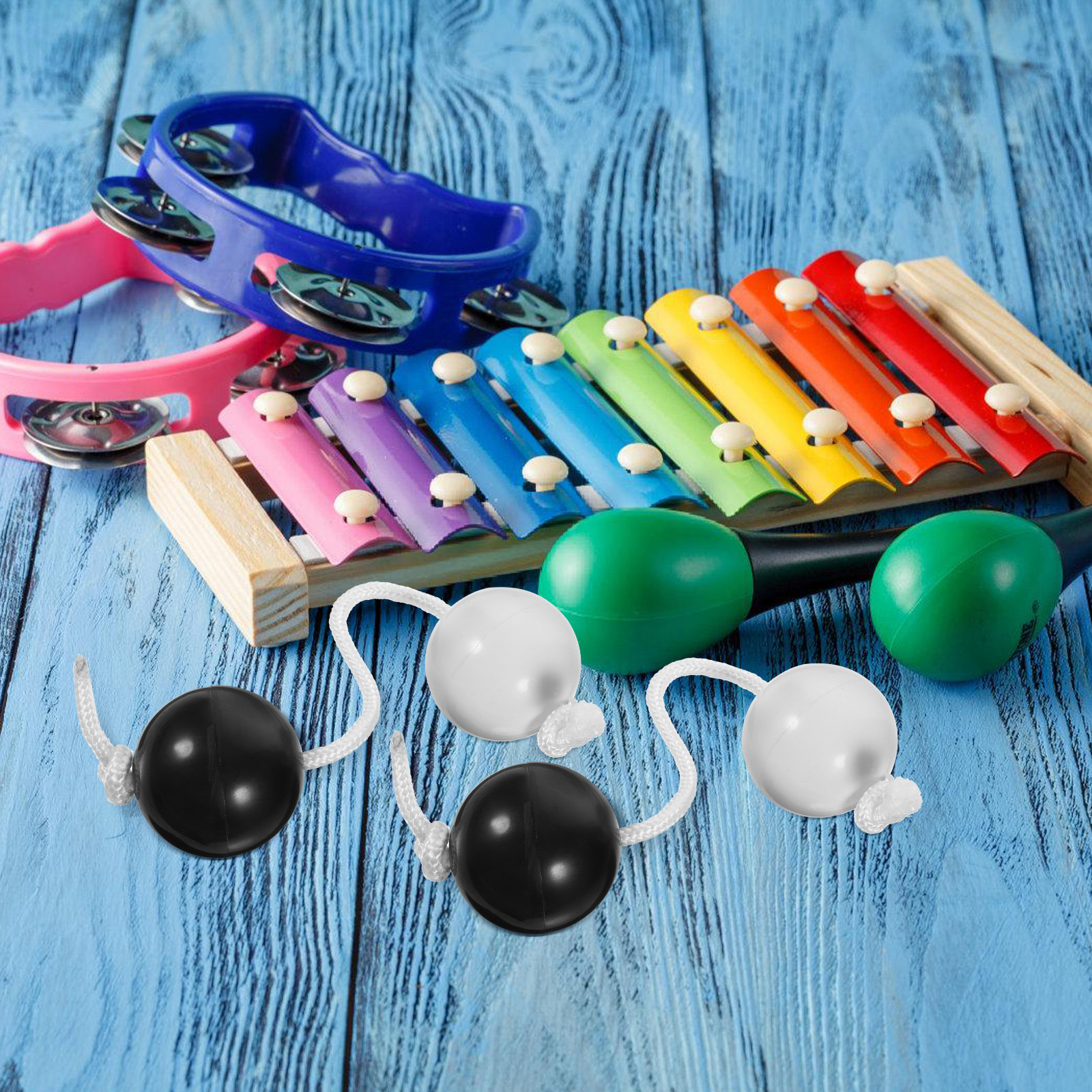 2Pcs Rhythm Balls Shaker Safe  - Musical Instrument African incelemesi ve fiyatı