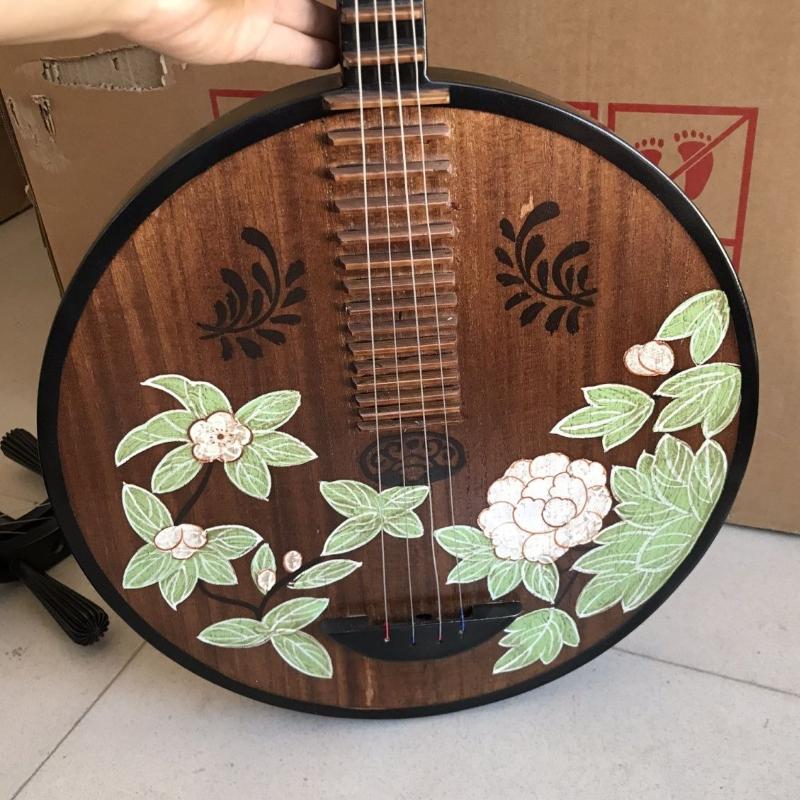 Solid Wood Pipa Chinese Tradit - Musical Instrument Painting incelemesi ve fiyatı