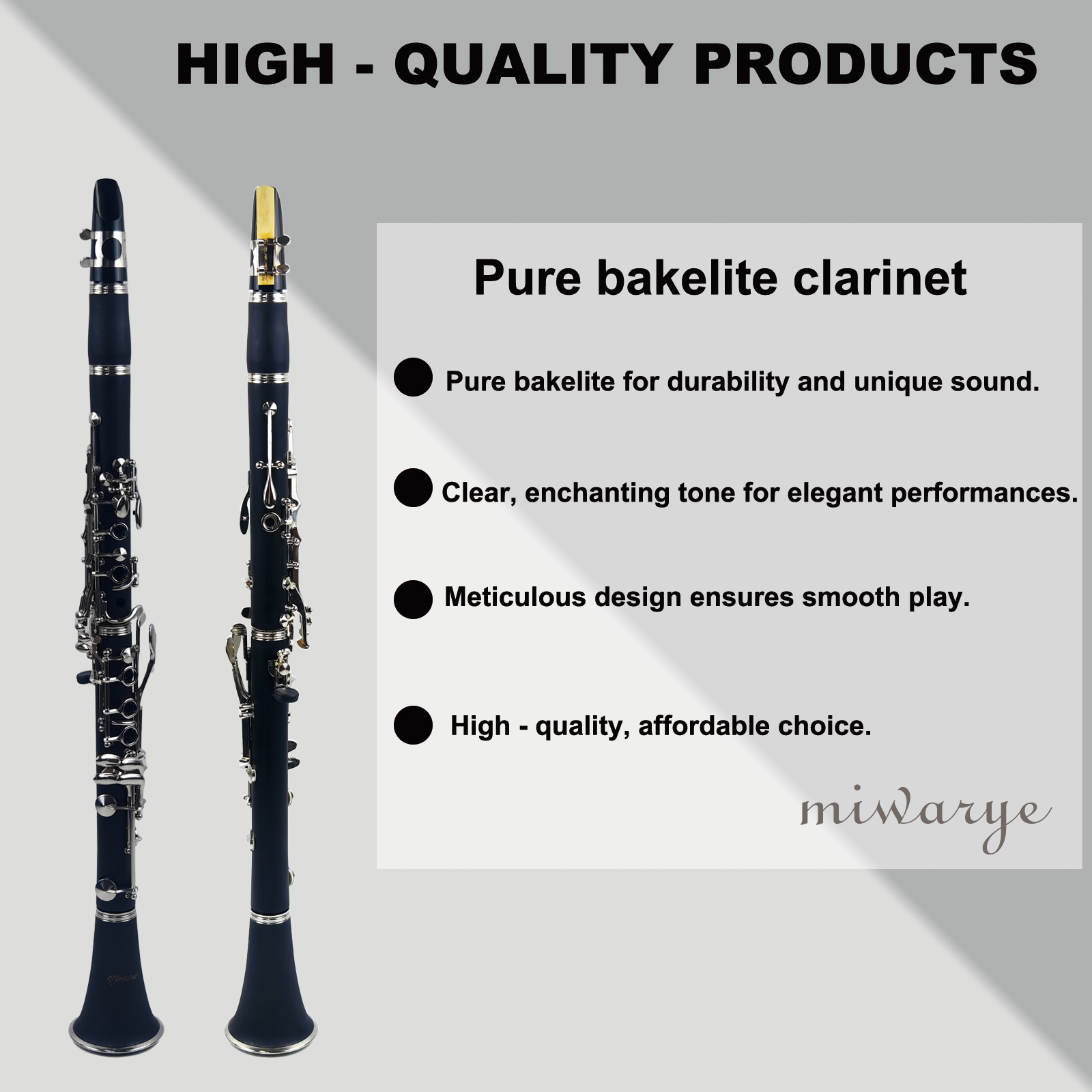 Miwayer Clarinet 17 Keys Bakel - Musical Instrument Reed incelemesi ve fiyatı