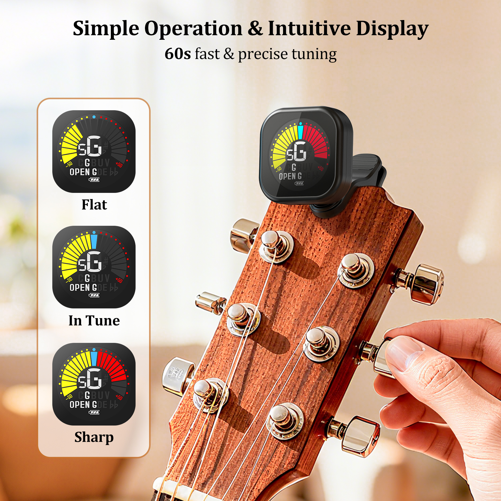 New Bee Guitar Tuner Clip-On C - Musical Instrument Cello incelemesi ve fiyatı